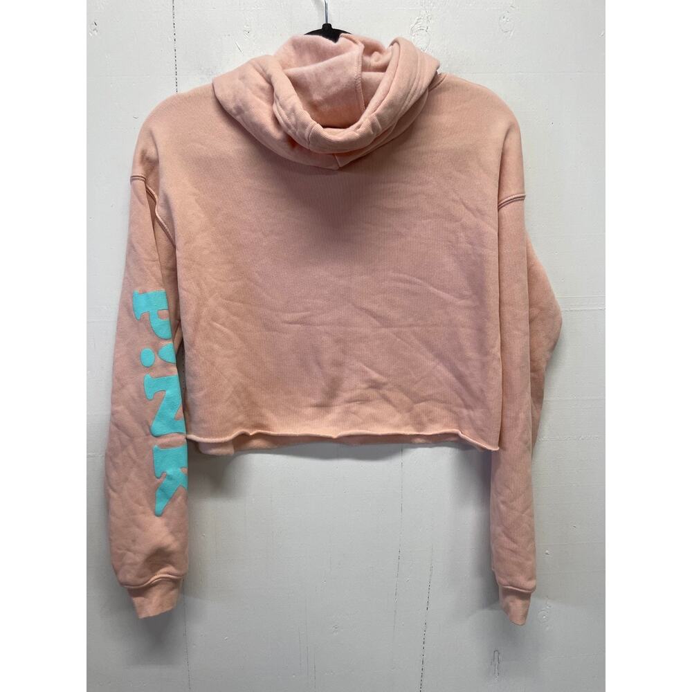 P!NK Women's Cropped Hoodie Size Small Cover Me In Sunshine Peach Hoodie - Picture 7 of 10